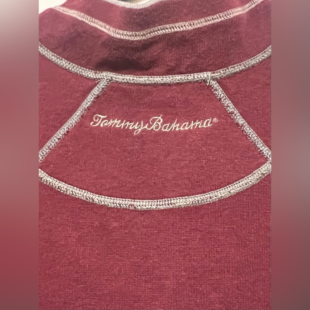 Tommy Bahama Flipshore Half Zip Reversible Sweatshirt Sweater Cozy Office Cotton - Picture 12 of 13